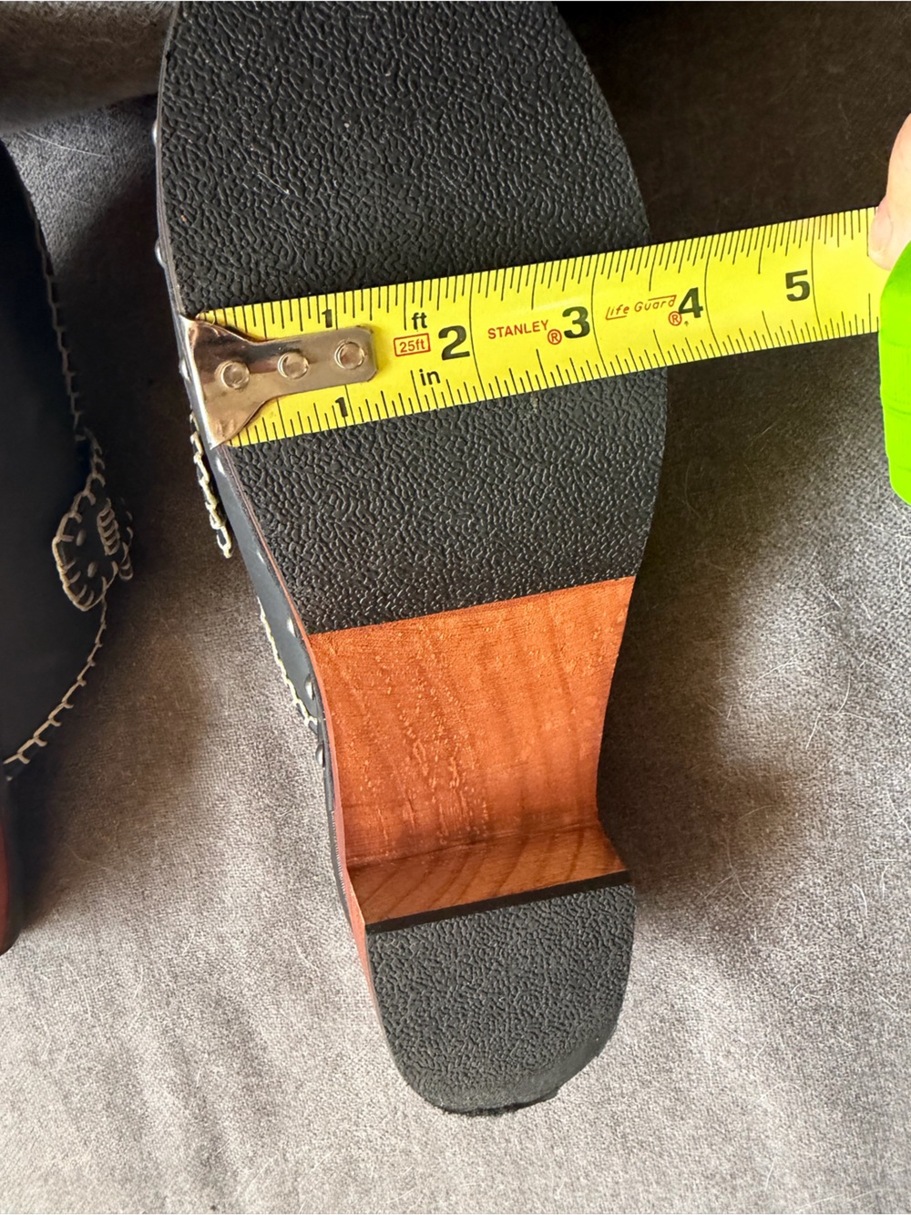 Free People Blanket Stitch Leather Clog size 9.5 - Picture 7 of 8
